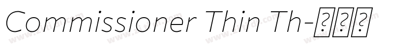 Commissioner Thin Th字体转换